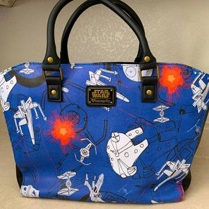 RARE Loungefly x Star Wars scribble Art Purse